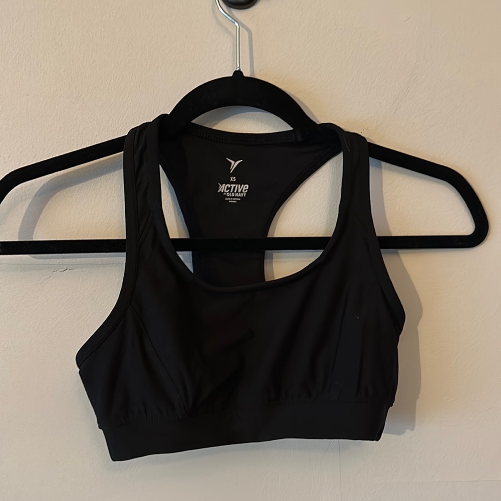 Old Navy black size XS sports bra NEW no tags